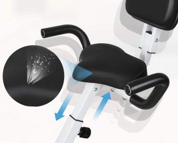 materiales del sillín en bicicleta estática